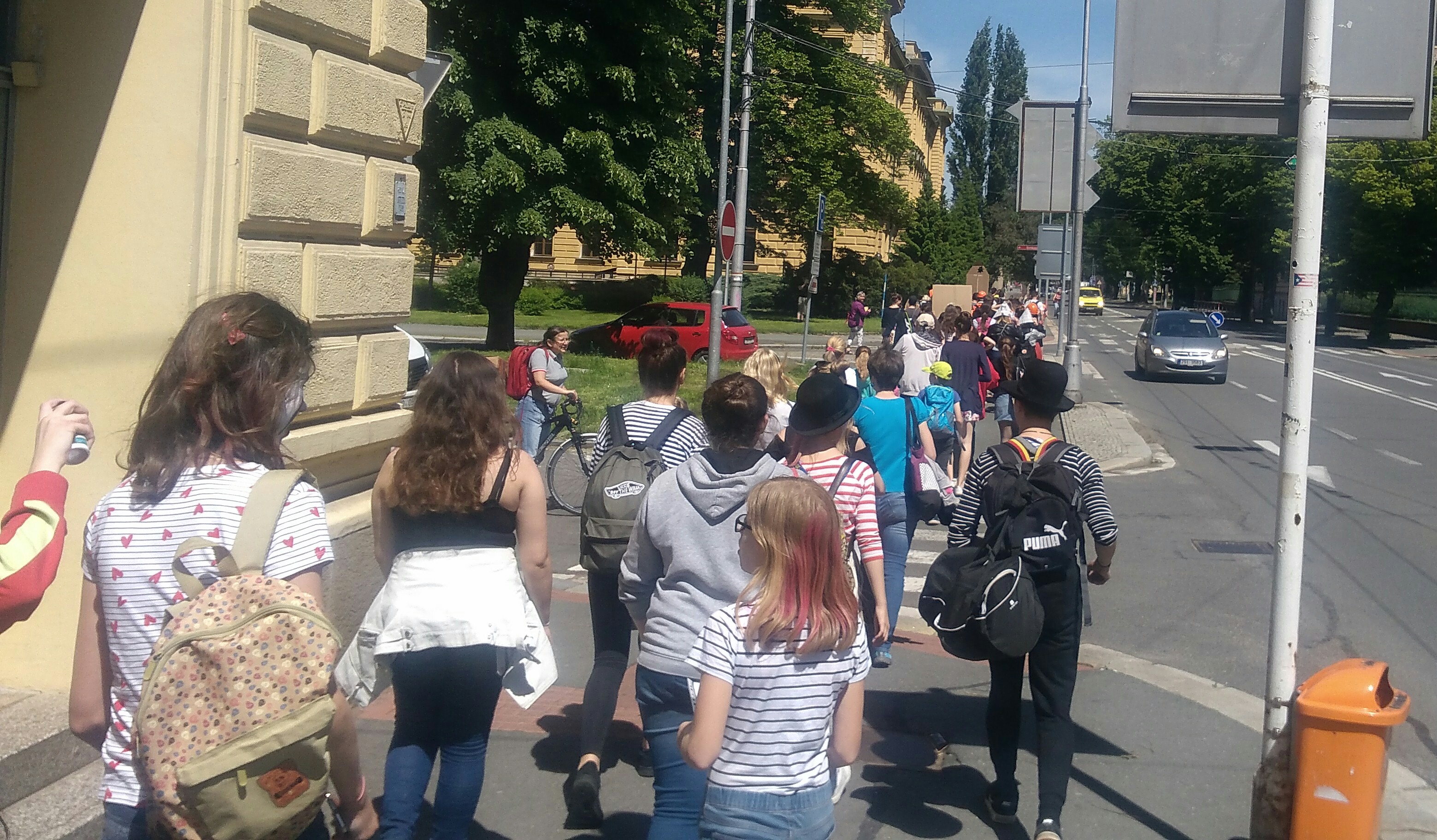 Průvod Průvod na Pospíšilově ulici