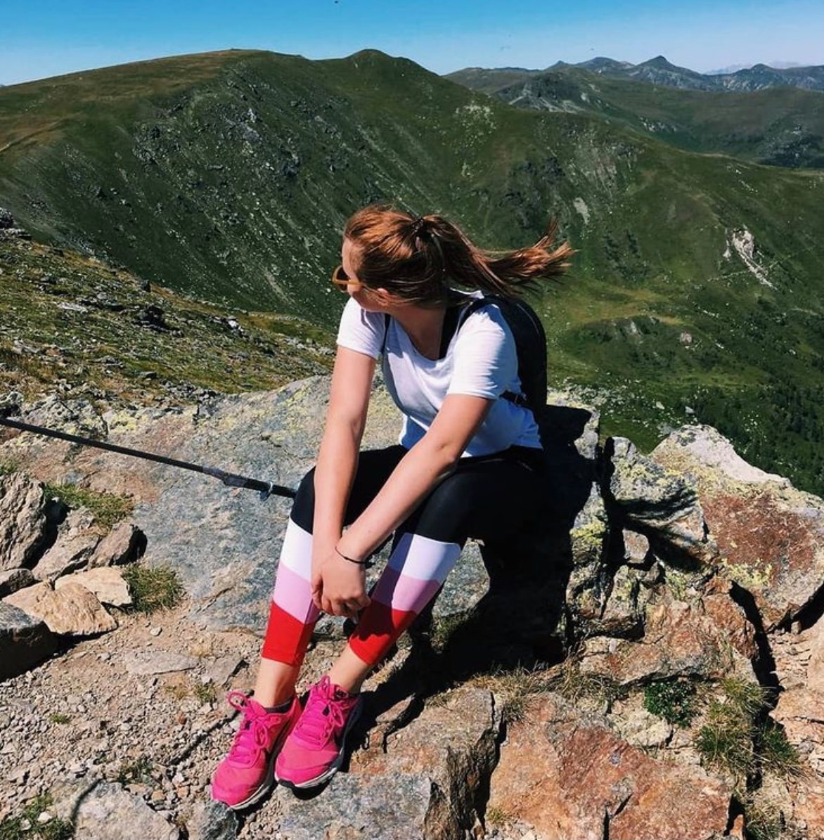 Lucie Hynková na horách